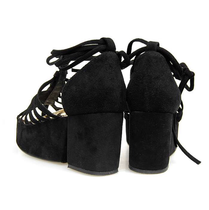 Replica Chanel Shoes 72303b black lambskin leather